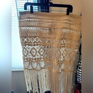 NWT H&M Boho Crochet Skirt